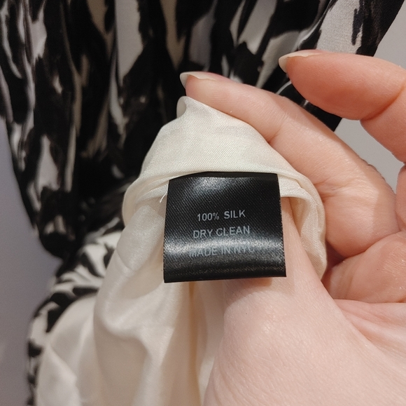 Nili Lotan Silk Feather Print Halter Dress Size Small - Picture 8 of 8